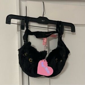 NWT Sugar Thrillz Bad Kitty Black Cat Furry Lingerie Set - XXL